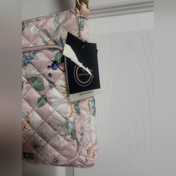 Nanette Lepore - NWT- Pink, Floral,Adjustable,Washable Crossbody Bag - Picture 7 of 7